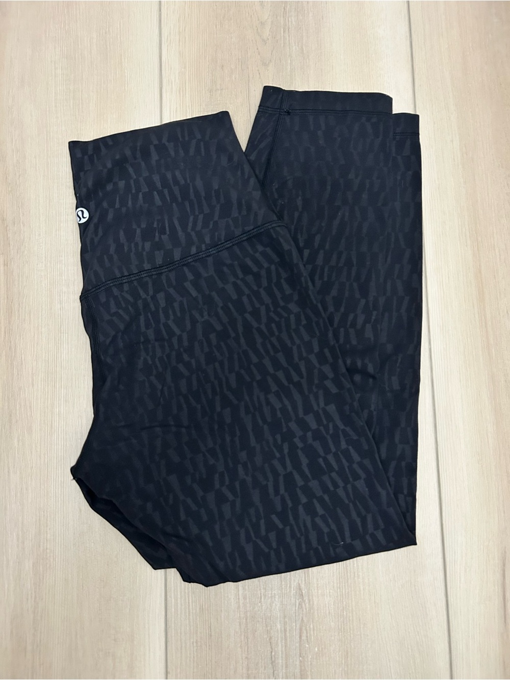 lululemon athletica Black Patterned Leggings